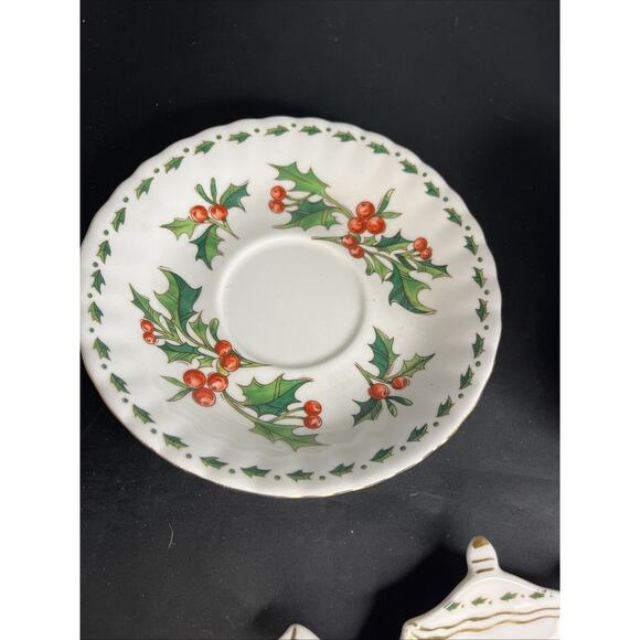 Vintage 1992 Waldman House Teacup,Saucer & Tea Bag CUP OF CHRISTMAS TEA Tom Hegg - Picture 5 of 11